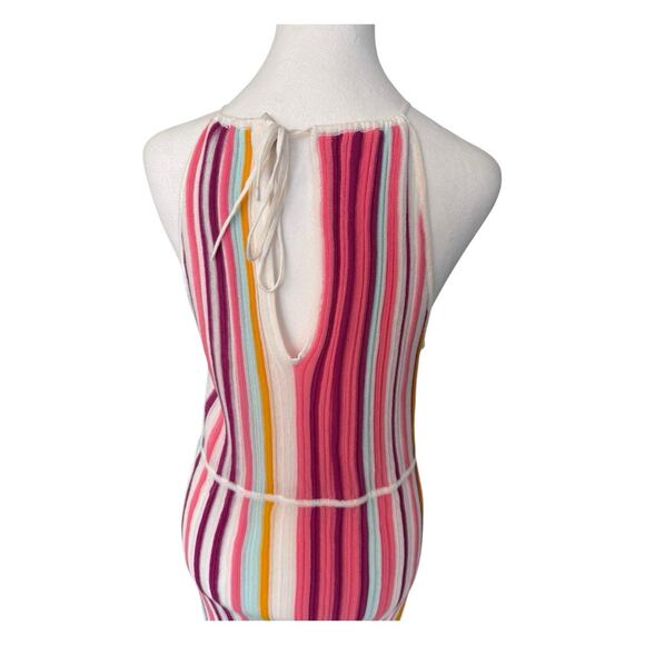 Lover The Label Holly Midi Dress Size 10 Rainbow Halter - Picture 8 of 16